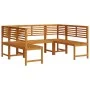Juego de Muebles de Jardín de 5 Piezas en Madera Maciza de Acacia de , Bancos de jardín - Ref: Foro24-3328690, Precio: 458,03...
