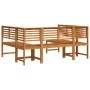 Juego de Muebles de Jardín de 5 Piezas en Madera Maciza de Acacia de , Bancos de jardín - Ref: Foro24-3328690, Precio: 458,03...