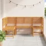 3-Piece Solid Acacia Wood Garden Bench Set | Foro24.es | Tu tienda online para hogar, jardín y más Foro24.es