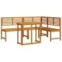 Conjunto de Bistro de Jardín de 3 Piezas de en Madera Sólida de Acacia de , Bancos de jardín - Ref: Foro24-3328692, Precio: 4...