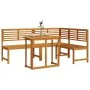 Conjunto de Bistro de Jardín de 3 Piezas de en Madera Sólida de Acacia de , Bancos de jardín - Ref: Foro24-3328692, Precio: 4...