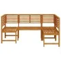 3-Piece Solid Acacia Wood Garden Bench Set | Foro24.es | Tu tienda online para hogar, jardín y más Foro24.es