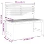 3-Piece Solid Acacia Wood Garden Bench Set | Foro24.es | Tu tienda online para hogar, jardín y más Foro24.es