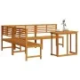 Conjunto de Comedor de Jardín de Acacia de 4 Piezas de , Bancos de jardín - Ref: Foro24-3328693, Precio: 501,55 €, Descuento: %