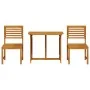3-teiliges Garten-Bistro-Set aus massivem Akazienholz von , Gartentische - Ref: Foro24-3328694, Preis: 226,43 €, Rabatt: %