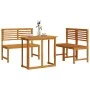 4-Piece Garden Dining Set made of Solid Acacia Wood by , Garden tables - Ref: Foro24-3328695, Price: 317,83 €, Discount: %