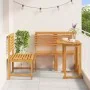 4-Piece Garden Dining Set made of Solid Acacia Wood by , Garden tables - Ref: Foro24-3328695, Price: 317,83 €, Discount: %