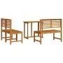 4-Piece Garden Dining Set made of Solid Acacia Wood by , Garden tables - Ref: Foro24-3328695, Price: 317,83 €, Discount: %