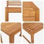 5-Piece Garden Dining Set made of Solid Acacia Wood | Foro24.es | Tu tienda online para hogar, jardín y más Foro24.es