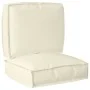 Set of Pallet Cushions Set of 2 Large Polyester Cream by , Cushions for chairs and sofas - Ref: Foro24-3329041, Price: 41,37 ...