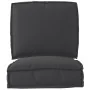 Set of cushions for pallets 2 units Black Polyester Medium by , Cushions for chairs and sofas - Ref: Foro24-3329043, Price: 4...