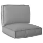 Set of 2 Piece Pallet Cushions Gray Polyester Square | Foro24.es | Tu tienda online para hogar, jardín y más Foro24.es