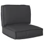 Set of pallet cushions Set of 2 Black Polyester Pallet cushion | Foro24.es | Tu tienda online para hogar, jardín y más Foro24.es