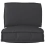 Set of pallet cushions Set of 2 Black Polyester Pallet cushion | Foro24.es | Tu tienda online para hogar, jardín y más Foro24.es
