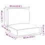 Set of pallet cushions Set of 2 Black Polyester Pallet cushion | Foro24.es | Tu tienda online para hogar, jardín y más Foro24.es