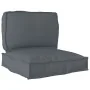 Set of Pallet Cushions Set of 2 Anthracite Polyester | Foro24.es | Tu tienda online para hogar, jardín y más Foro24.es