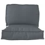 Set of Pallet Cushions Set of 2 Anthracite Polyester | Foro24.es | Tu tienda online para hogar, jardín y más Foro24.es