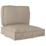 Set of Cushions for Pallets Set of 2 Taupe Polyester | Foro24.es | Tu tienda online para hogar, jardín y más Foro24.es