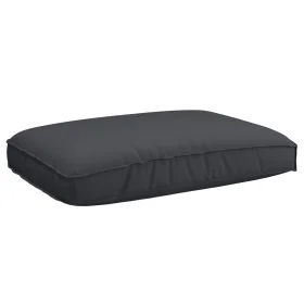 Set of Pallet Cushions Set of 2 Black Polyester
