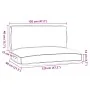 Set of Pallet Cushions Set of 2 Black Polyester Standard | Foro24.es | Tu tienda online para hogar, jardín y más Foro24.es