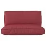 Set of Pallet Cushions Set of 2 Wine Red Polyester | Foro24.es | Tu tienda online para hogar, jardín y más Foro24.es