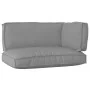Set of Pallet Cushions Set of 3 Gray Polyester Standard | Foro24.es | Tu tienda online para hogar, jardín y más Foro24.es