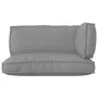 Set of Pallet Cushions Set of 3 Gray Polyester Standard | Foro24.es | Tu tienda online para hogar, jardín y más Foro24.es