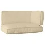 Set of pallet cushions Set of 3 Beige Polyester Medium | Foro24.es | Tu tienda online para hogar, jardín y más Foro24.es