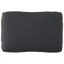 Set of 3 Durable Black Polyester Standard Pallet Cushions by , Cushions for chairs and sofas - Ref: Foro24-3329093, Price: 95...