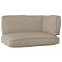 Satz Kissen für Paletten 3er Set Standard Polyester Taupe | Foro24.es | Tu tienda online para hogar, jardín y más Foro24.es