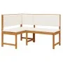 2-Piece Garden Dining Set with Solid Acacia Wood Cushions by , garden benches - Ref: Foro24-3329099, Price: 324,24 €, Discoun...