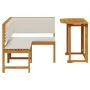2-Piece Garden Dining Set with Solid Acacia Wood Cushions by , garden benches - Ref: Foro24-3329099, Price: 324,24 €, Discoun...