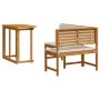 2-Piece Garden Dining Set with Solid Acacia Wood Cushions by , garden benches - Ref: Foro24-3329099, Price: 324,24 €, Discoun...
