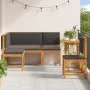 4-Piece Garden Dining Set with Solid Acacia Wood Cushions | Foro24.es | Tu tienda online para hogar, jardín y más Foro24.es