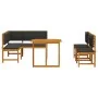 4-Piece Garden Dining Set with Solid Acacia Wood Cushions | Foro24.es | Tu tienda online para hogar, jardín y más Foro24.es