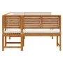 5-piece garden set with solid acacia wood cushions by , garden benches - Ref: Foro24-3329103, Price: 558,63 €, Discount: %