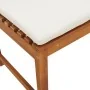 5-piece garden set with solid acacia wood cushions by , garden benches - Ref: Foro24-3329103, Price: 558,63 €, Discount: %