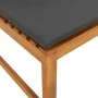 Juego de jardín de 5 piezas con cojines de madera de acacia maciza de , Bancos de jardín - Ref: Foro24-3329104, Precio: 556,3...