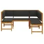 3-Piece Garden Set with Acacia Wood Cushions by , garden benches - Ref: Foro24-3329106, Price: 459,38 €, Discount: %