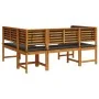3-teiliges Gartenset mit Kissen aus Akazienholz von , Gartenbänke - Ref: Foro24-3329106, Preis: 459,38 €, Rabatt: %