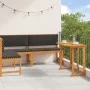Juego de Bistro de Jardín de 3 Piezas con Cojines de Madera de Acacia de , Bancos de jardín - Ref: Foro24-3329108, Precio: 44...