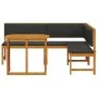 3-Piece Garden Bistro Set with Acacia Wood Cushions by , garden benches - Ref: Foro24-3329108, Price: 447,55 €, Discount: %
