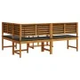 3-Piece Garden Bistro Set with Acacia Wood Cushions by , garden benches - Ref: Foro24-3329108, Price: 447,55 €, Discount: %