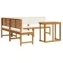 4-Piece Garden Dining Set with Acacia Wood Cushions | Foro24.es | Tu tienda online para hogar, jardín y más Foro24.es