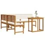 4-Piece Garden Dining Set with Acacia Wood Cushions | Foro24.es | Tu tienda online para hogar, jardín y más Foro24.es