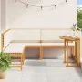 4-Piece Garden Dining Set with Acacia Wood Cushions | Foro24.es | Tu tienda online para hogar, jardín y más Foro24.es