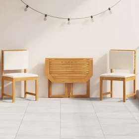 3-Piece Garden Bistro Set with Solid Acacia Wood