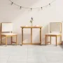 Conjunto Bistro de Jardín de 3 Piezas con Cojines de Madera Sólida de Acacia de , Mesas de jardín - Ref: Foro24-3329111, Prec...