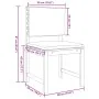 Conjunto Bistro de Jardín de 3 Piezas con Cojines de Madera Sólida de Acacia de , Mesas de jardín - Ref: Foro24-3329111, Prec...