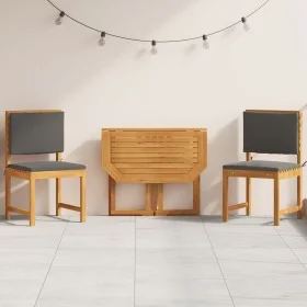 Conjunto de Comedor de Jardín de 3 Piezas de Madera Maciza de Acacia de , Mesas de jardín - Ref: Foro24-3329112, Precio: 237,...